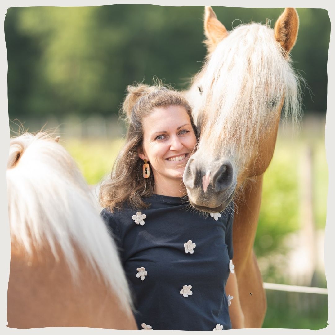 Meggy met haflingers, mede-eigenaar Natuly